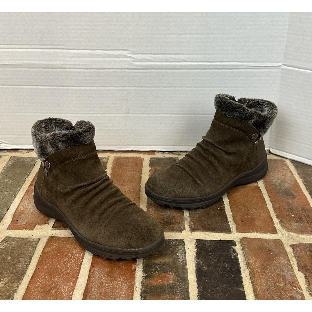 Baretraps Womens Size 8 Brown Aeron Cold Weather Zip Up Winter Suede Boots